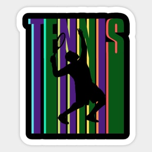 US Open Tennis Player Silhouette Sticker